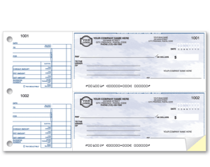 2-to-a-Page Manual Expense Cheque