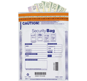 9 x 12" Single Pocket Deposit Bag, Opaque