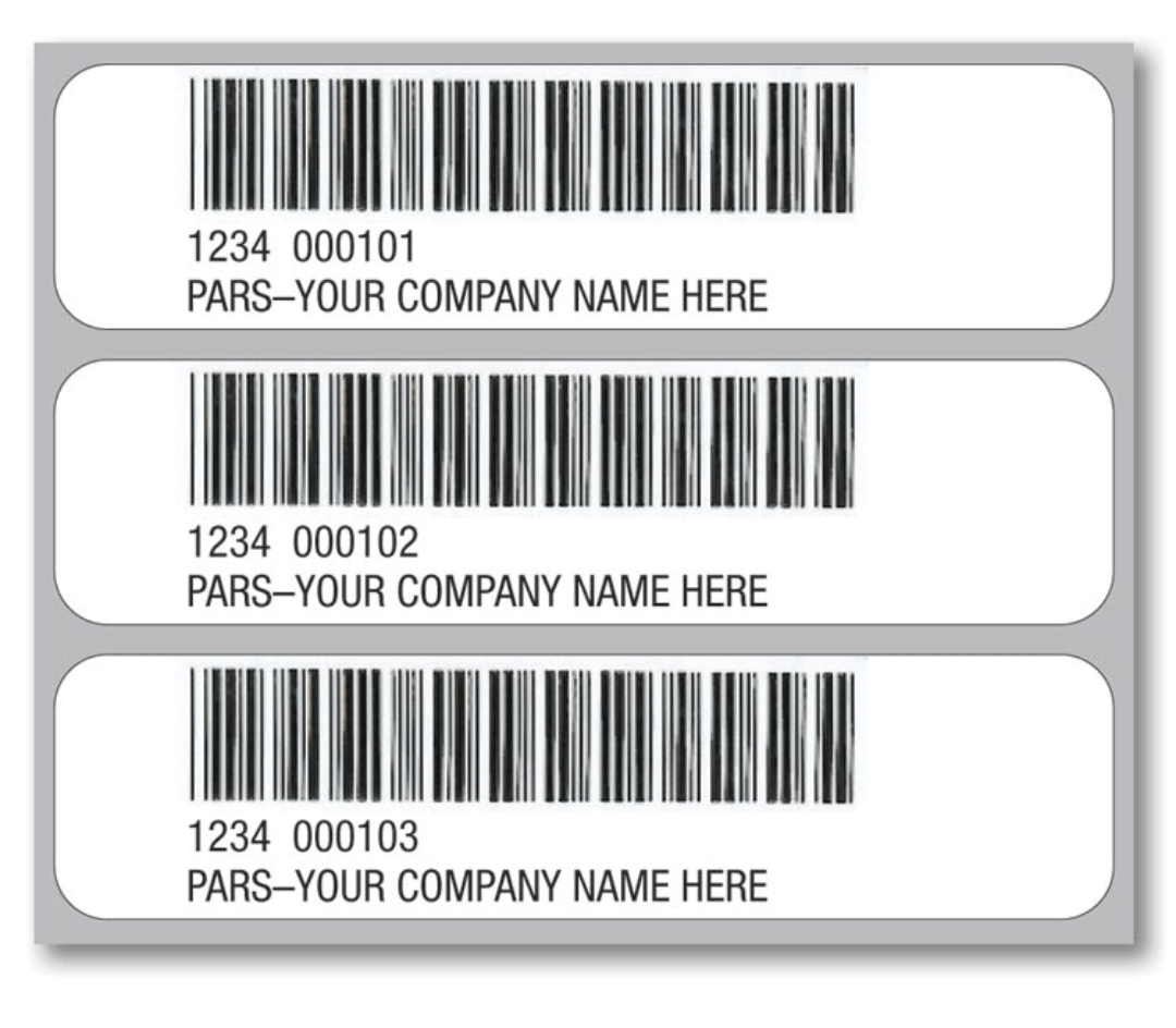 PARS Bar Code Label