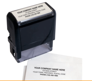 Press 'N Print Stamp - Large Black