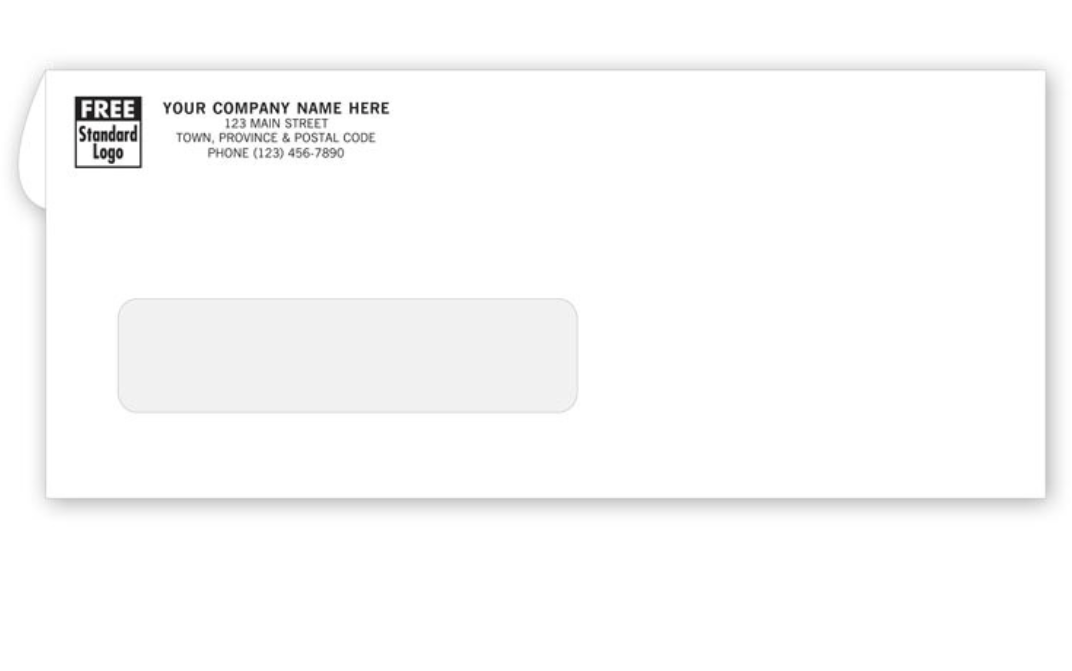 Self Seal Double Window Confidential Envelope